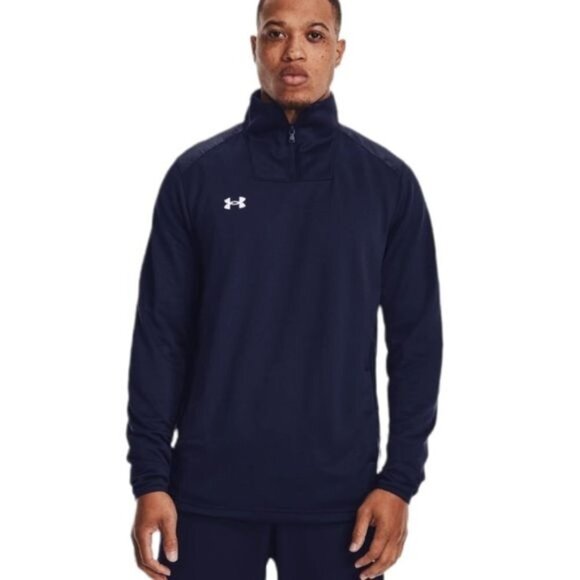 NWT Under Armour Men's UA Command ¼ Zip Color‎ Midnight Navy Size M - Picture 1 of 8